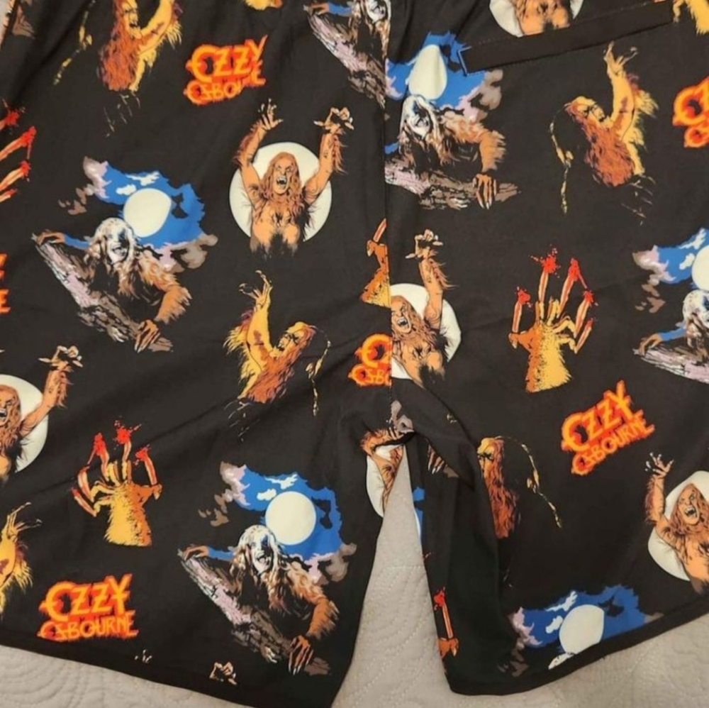 Ozzy Osbourne shorts-Bark at the Moon